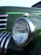 Headlight and Grill Green Old Pickup Truck