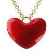 Heart hanging on a circuit. 3D image.