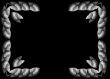 Framework from leaves Syngonium (Black)