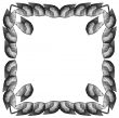 Framework from leaves Syngonium (Square)