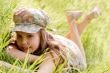 Relaxing young girl