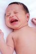Adorable baby crying