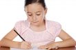 adorable girl studying