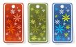 price tags with flowers