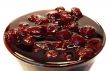  cherries jam  in the glass