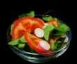 Vegetarian salad isolated