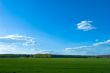 Green field landscape