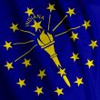 Indiana Flag Closeup