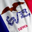 Iowa Flag Closeup