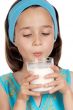 Girl drinking milk