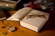 Still-life with books and glasses