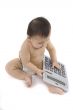 Sweet baby with calculator