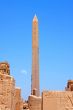 Luxor temple with moon
