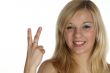 two with finger