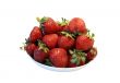 Plate with strawberry