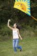 teenager with kite
