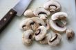 Sliced mushrooms