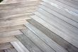 Outdoor parquet pattern