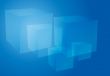 Abstract cubes blue