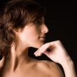 Portrait of a beautiful young tall woman