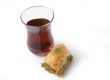 Turkish tea and baklava