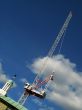 Construction site and crane