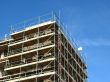 Construction site and scaffolding