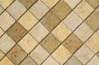 Freshly laid decorative wall tiles.