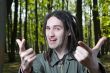 Young man with dreadlock hair.