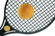 Tennis racket in detail