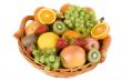 basket with colorful fruits