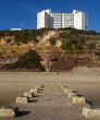 Looking back towards the cliffs
