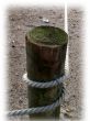 post and rope with faded edge