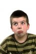 boy is thinking about something sad