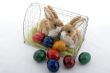 Easter bunny in a cage
