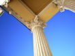 white Greek style columns