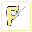 alphabet for children education (F)