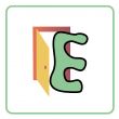 alphabet for children education (E)