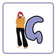 alphabet for children education (G)