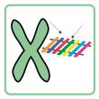 alphabet for children education (x)