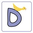 alphabet for children education (D)
