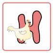 alphabet for children education (H)