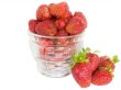 strawberry on a dessert dish