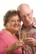 Happy Senior Couple Toasting