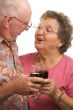 Happy Senior Couple Toasting
