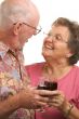 Happy Senior Couple Toasting