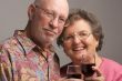 Happy Senior Couple Toasting