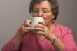 Senior Woman Enjoys Her Coffee