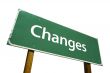 Changes Road Sign with Clipping Path