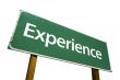 Experience Road Sign with Clipping Path